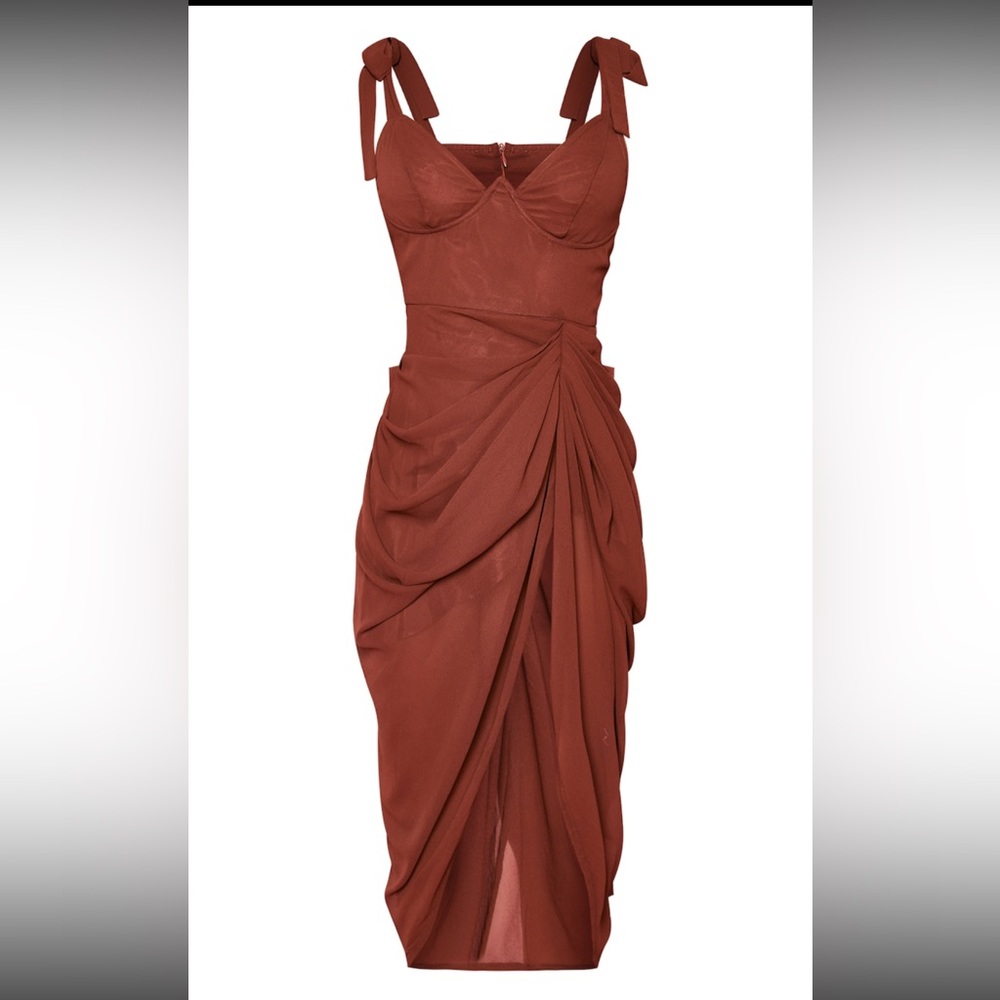 Brown semi formal dress